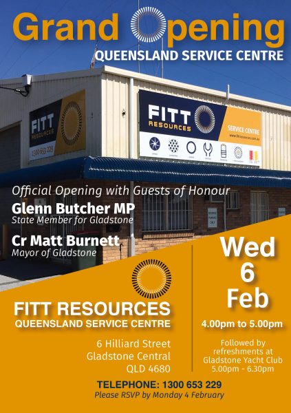 Queensland Service Centre Grand Opening FITT Resources