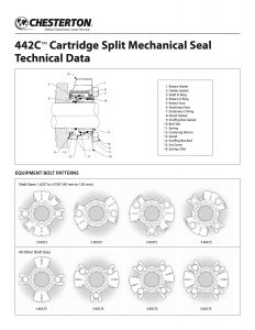 Data Sheet Chesterton 442C Split Mechanical Seal